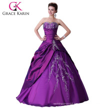 2015 Purple Grace karin sweetheart Quinceanera Dresses Strapless high quality and cheap CL2515